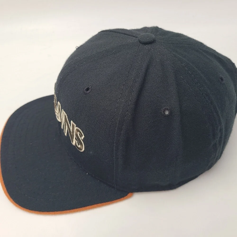 Vintage Cleveland Browns Hat Strapback New Era Black Orange NFL Wool Blend Men